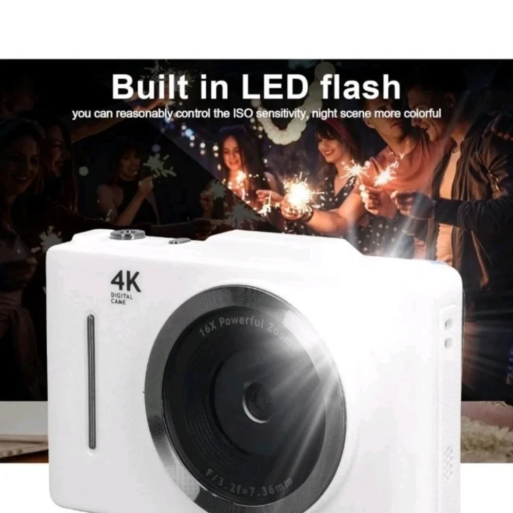 Digital Camera, 48MP 4K Vlogging Camera with 2.8 Inch HD Screen, 16X Digital...